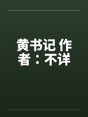 黄书记 作者：不详封面