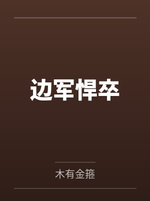 边军悍卒by木有金箍封面