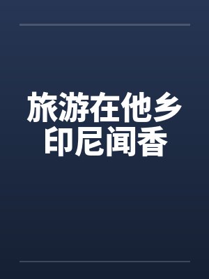 旅游在他乡印尼闻香封面